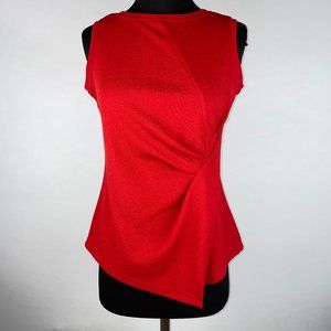 AND 10 Red Accented Front Tank Top Career Casual
